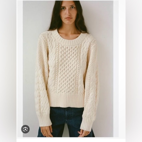 SHAINA MOTE wool fisherman sweater XS/S - Picture 5 of 6